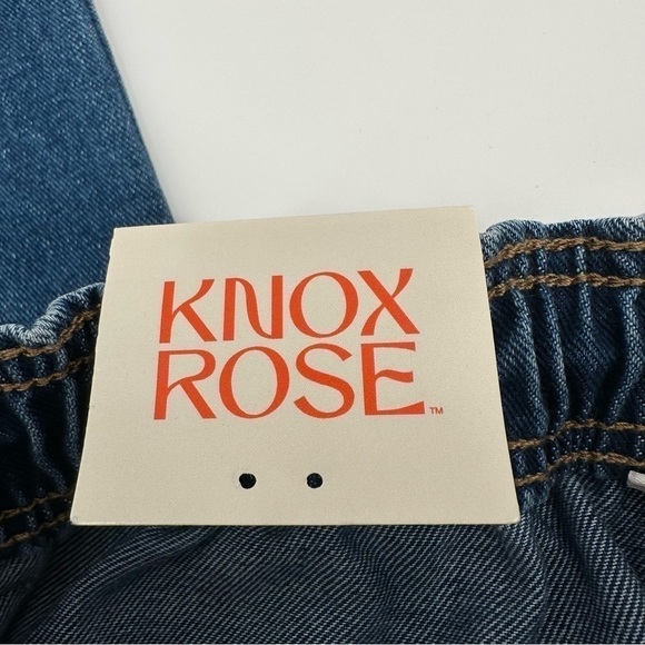 KNOX Rose NWT Women’s High Rise Elastic Band Straight Leg Jeans Size Small 29/30 - Picture 6 of 11
